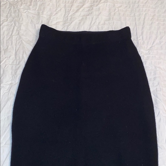 Babaton Johan Wool Black Skirt - Picture 4 of 7